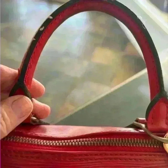 Louis Vuitton Red Alma straight from Vintage Vault high end collector closet - Picture 6 of 17